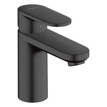 Смеситель для раковины Hansgrohe Vernis Blend, ComfortZone 100, с донным клапаном pop-up, чёрный матовый